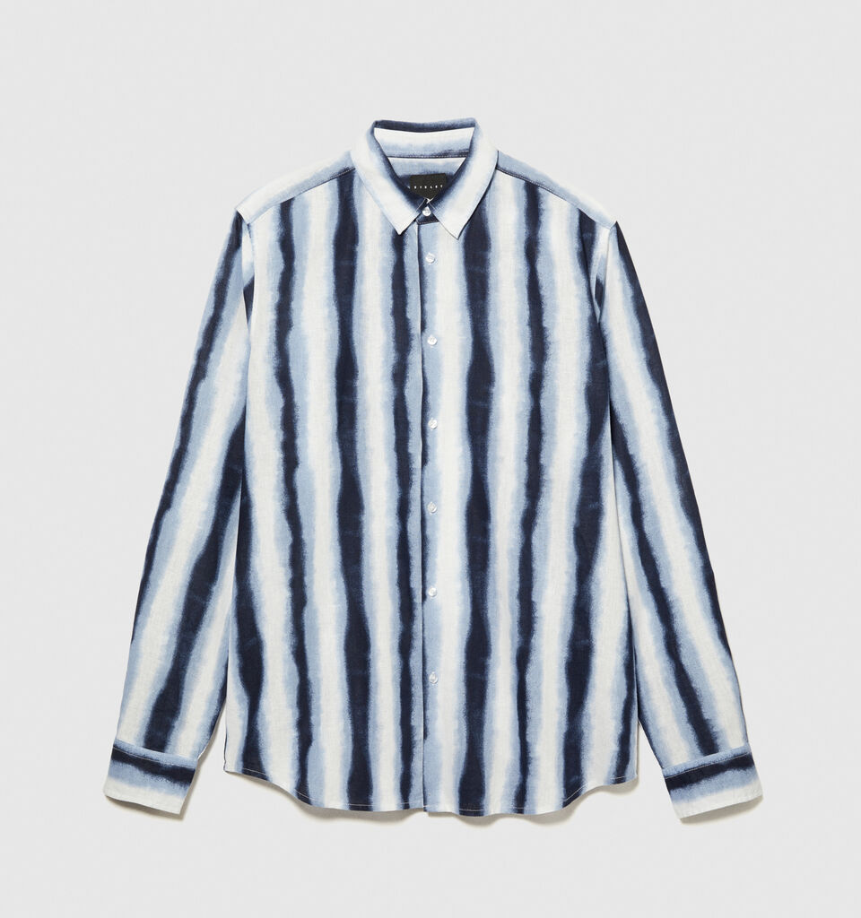 Slim fit printed shirt - men's slim fit shirts - Multi-color | Sisley image number 6